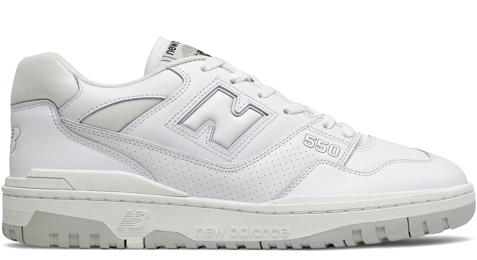 Buty unisex New Balance BB550PB1 – białe 41.5 Standardowa (D) - 41.5 Standardowa (D)