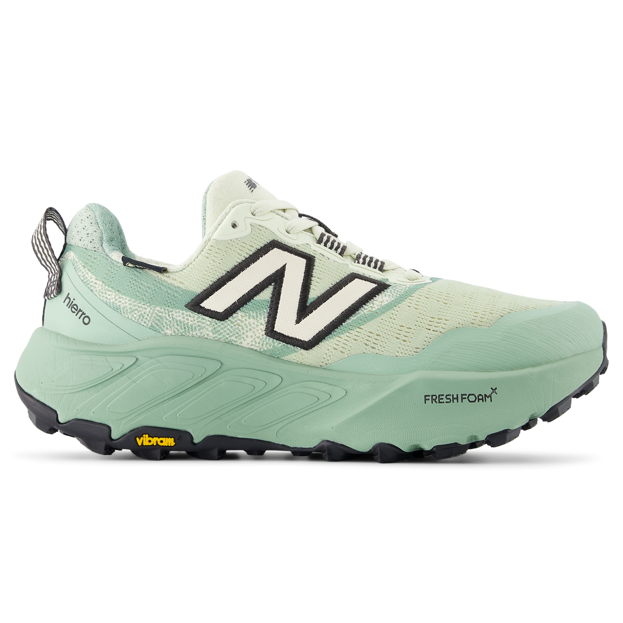 Buty damskie New Balance Fresh Foam X Hierro Gore-Tex v9 WTHIGLA9 – miętowe
