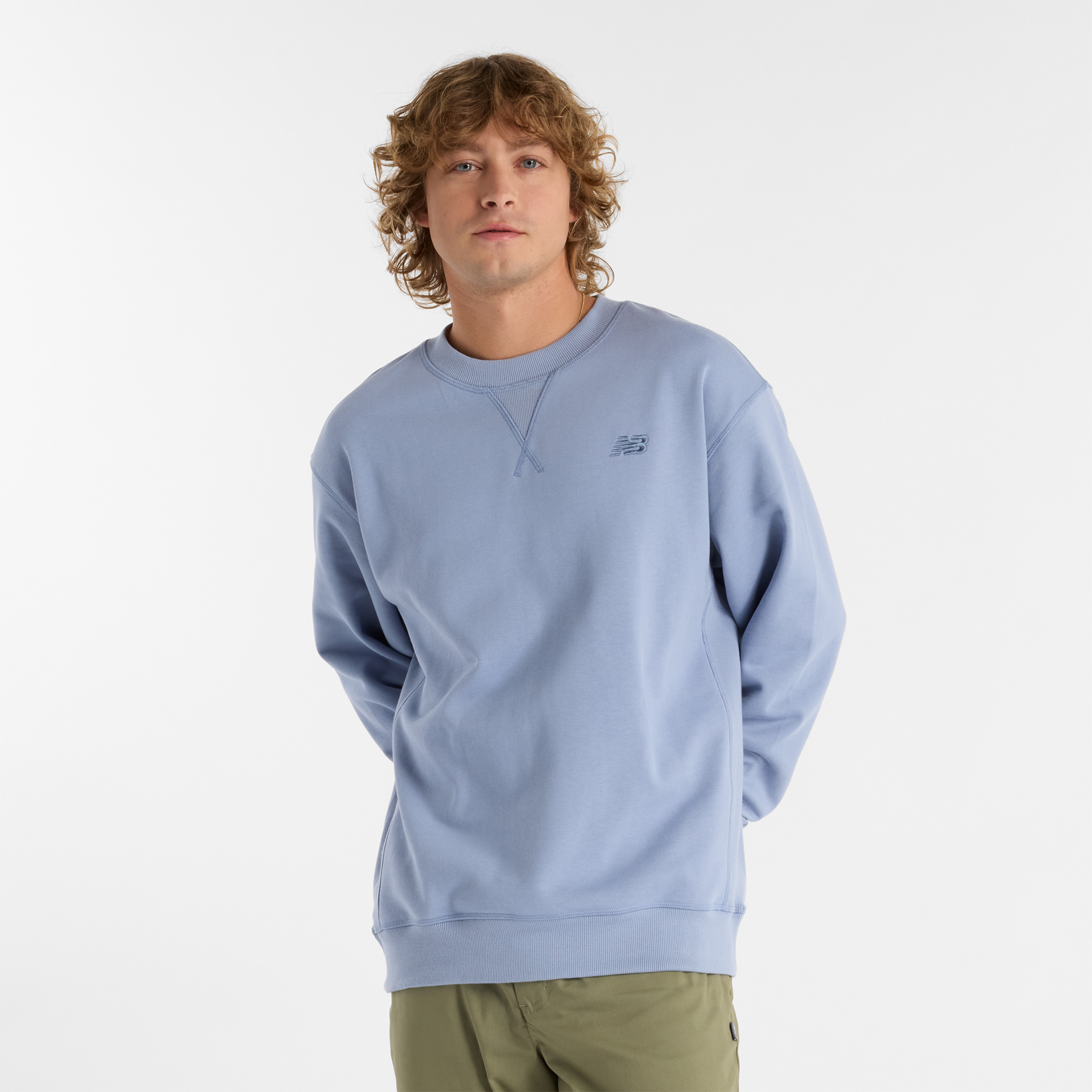 Bluza męska New Balance MT41506DUS – niebieska