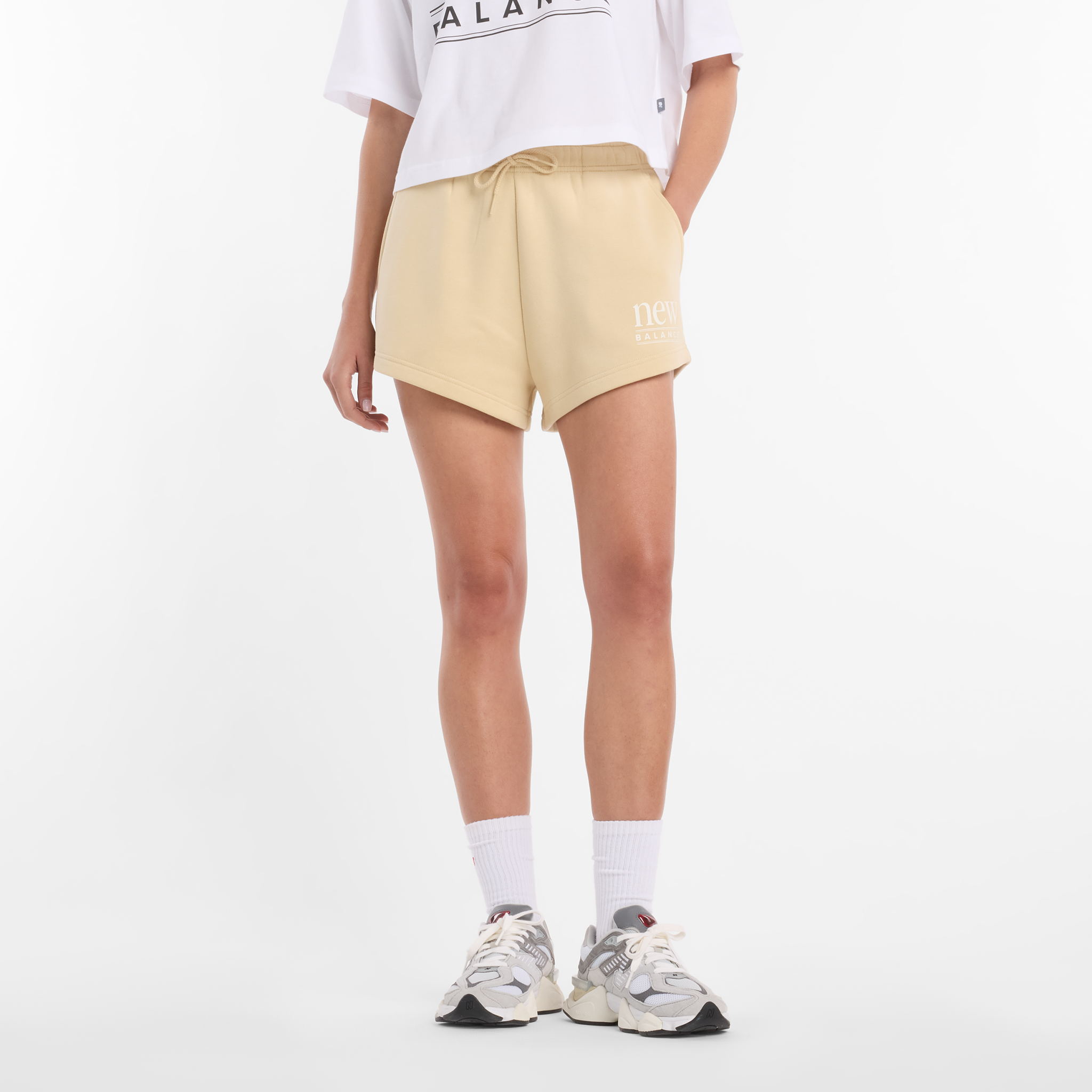 Spodenki damskie New Balance WB61Y80AABC – żółte