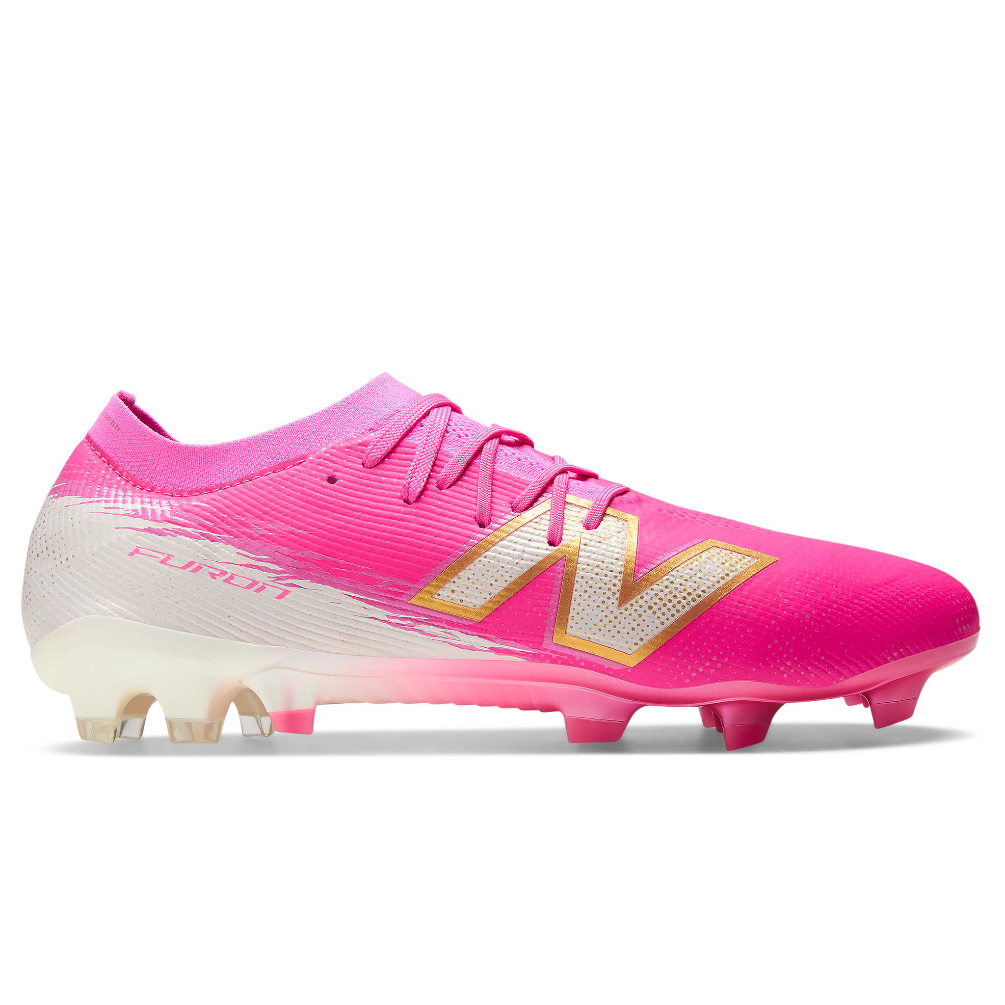 Korki męskie New Balance FURON ELITE FG V8 UF1F6O4 – różowe