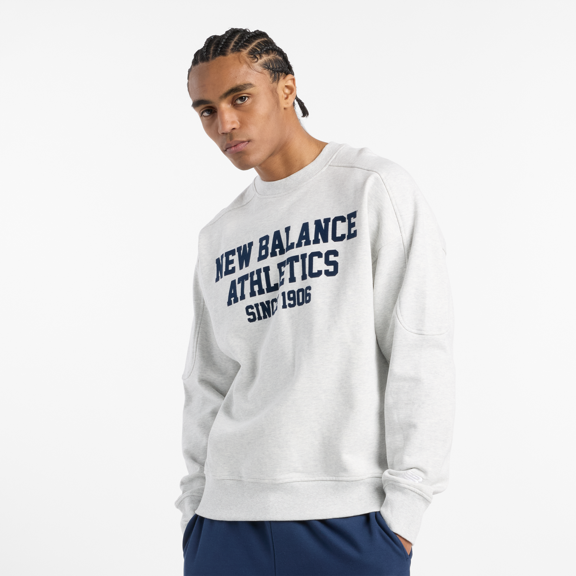 Bluza męska New Balance MT51521AHH – szara