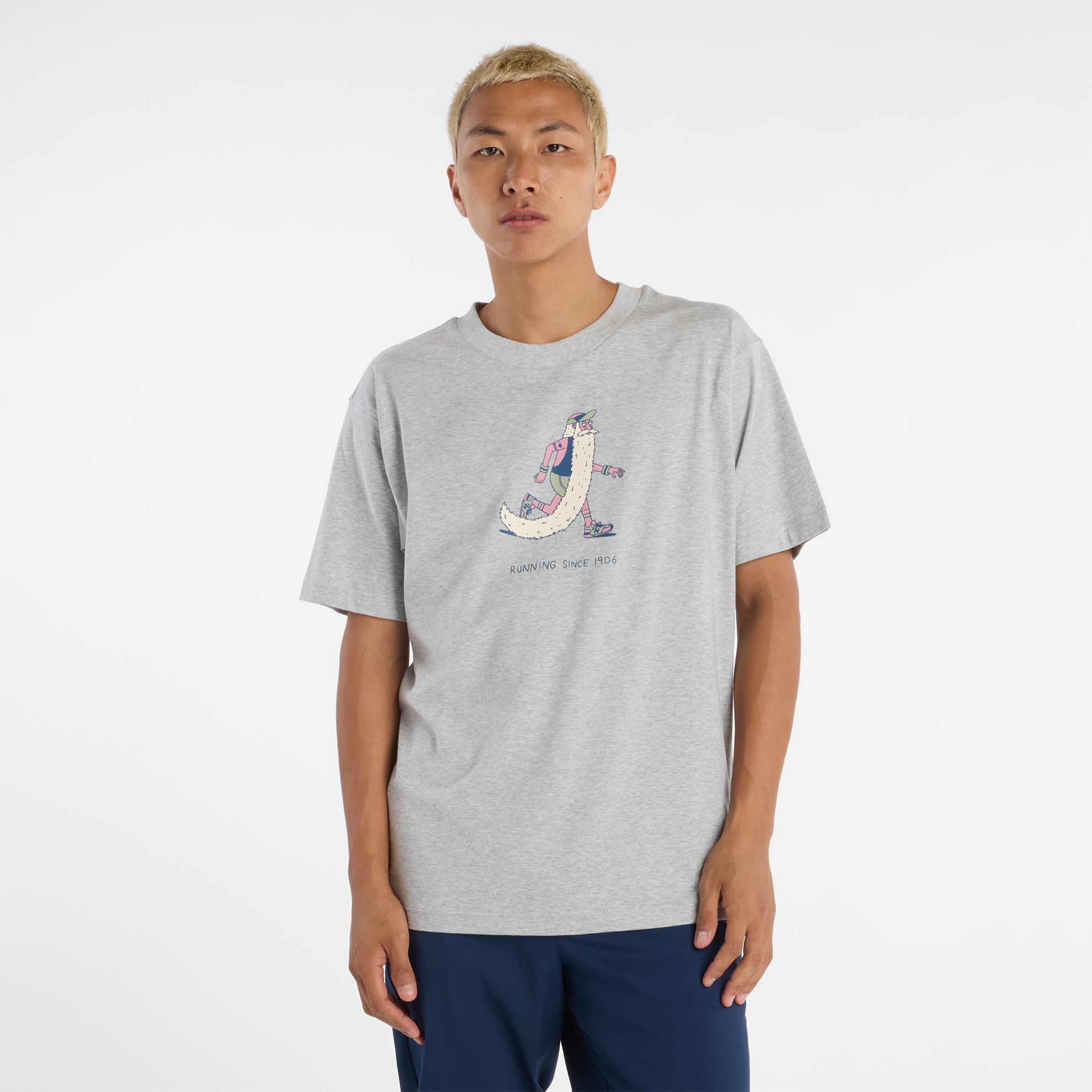 Koszulka męska New Balance MT53941AG – szara