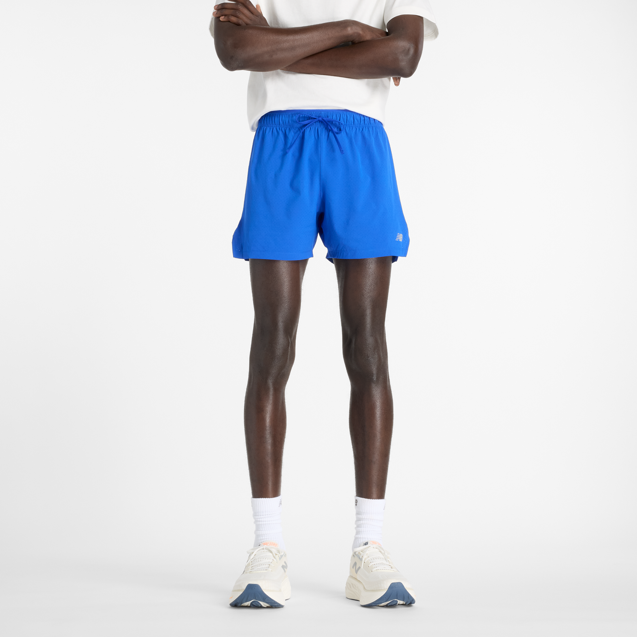 Spodenki męskie New Balance MS41286BUM – niebieskie