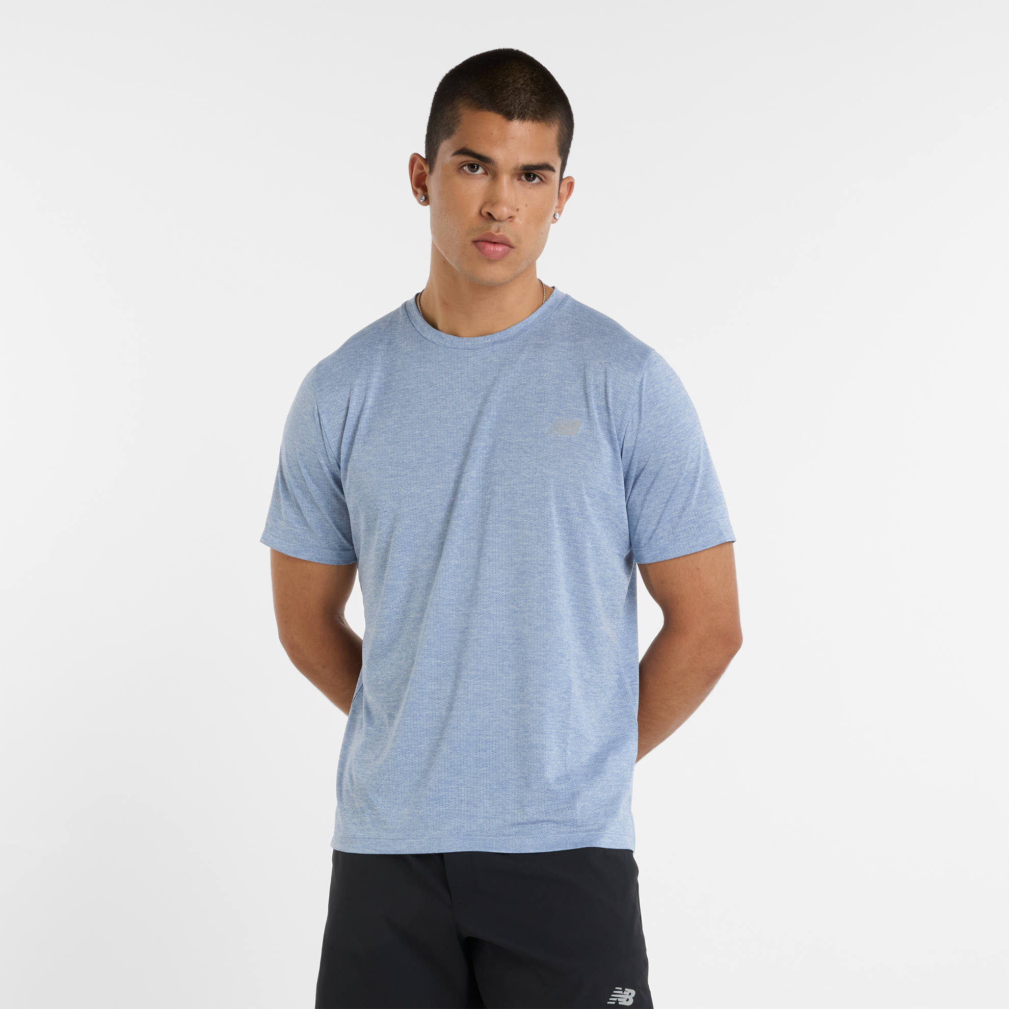 Koszulka męska New Balance MT41253DUS – niebieska