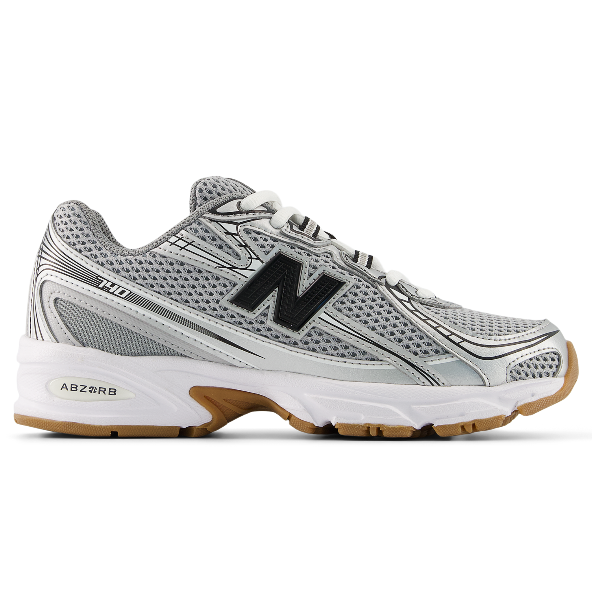 Buty dziecięce New Balance GR740GB – szare