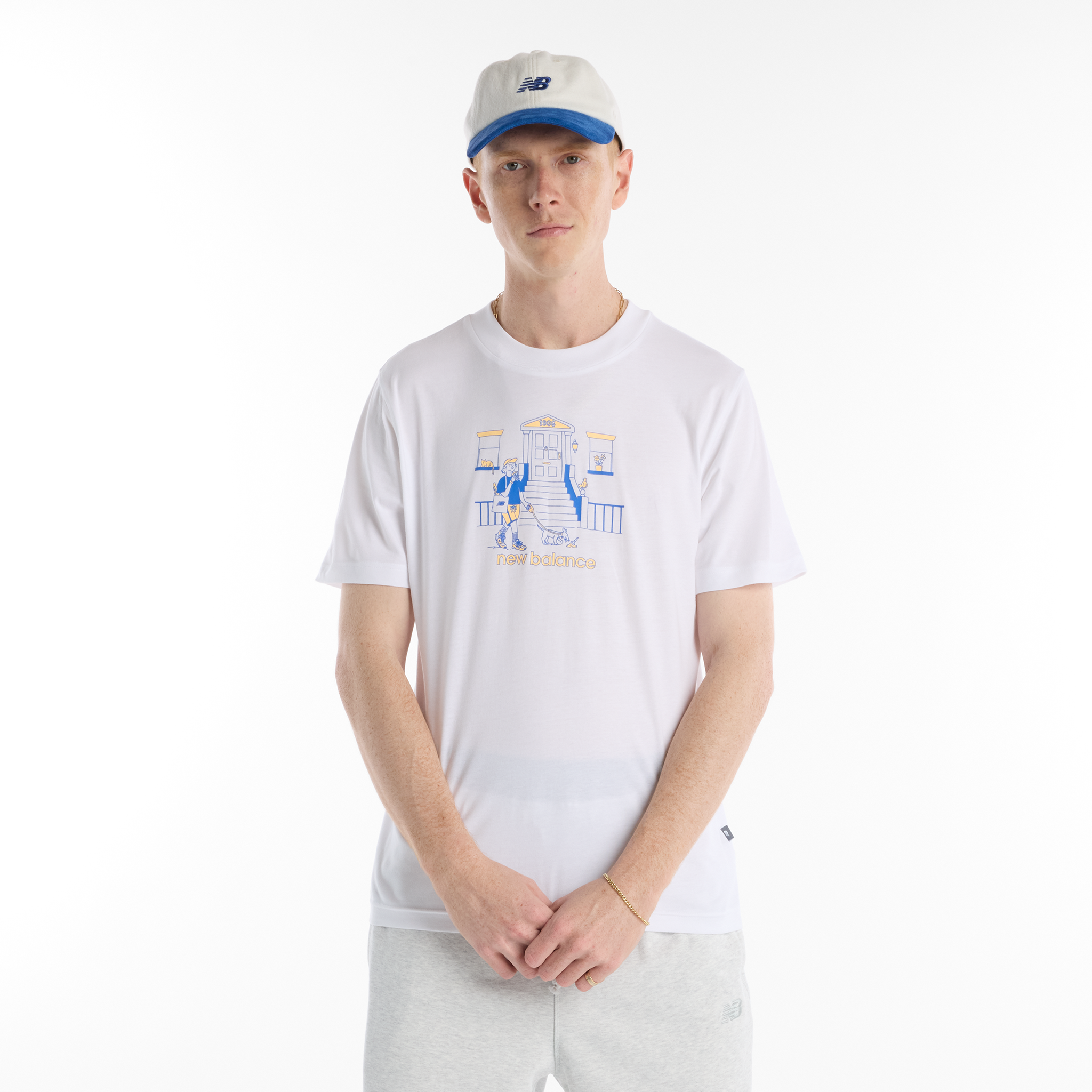 Koszulka męska New Balance MT61Y0XJWT – biała