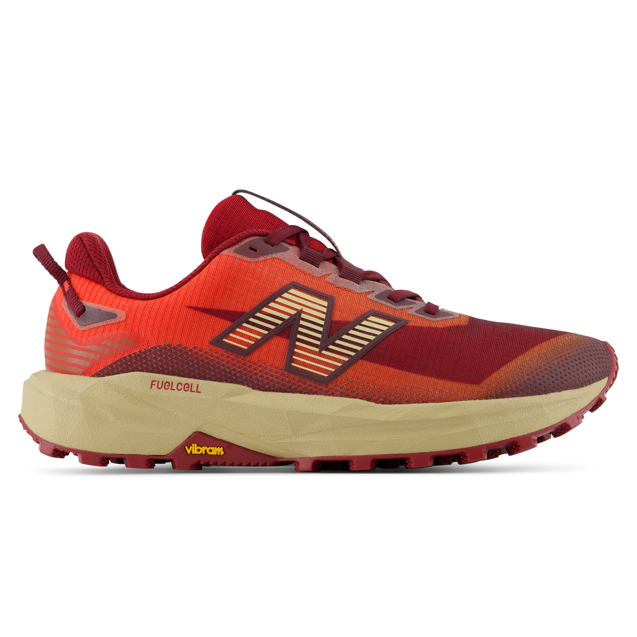 Buty męskie New Balance FuelCell Rebel Trail MRBT9X5 – bordowe