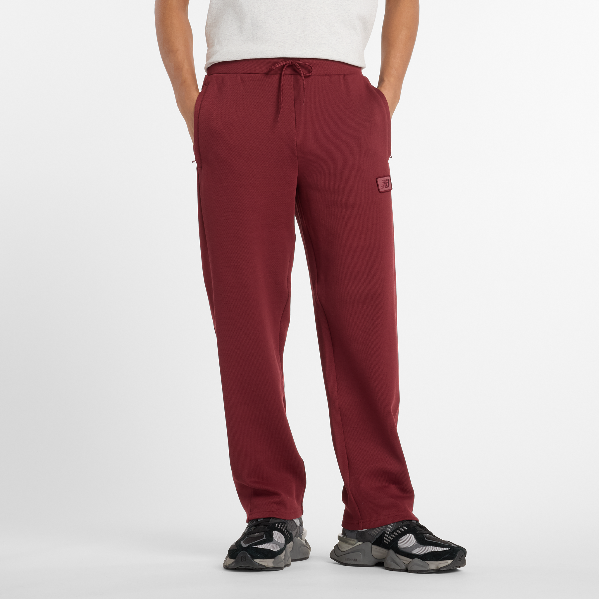 Spodnie męskie New Balance MP53501MHB – bordowe