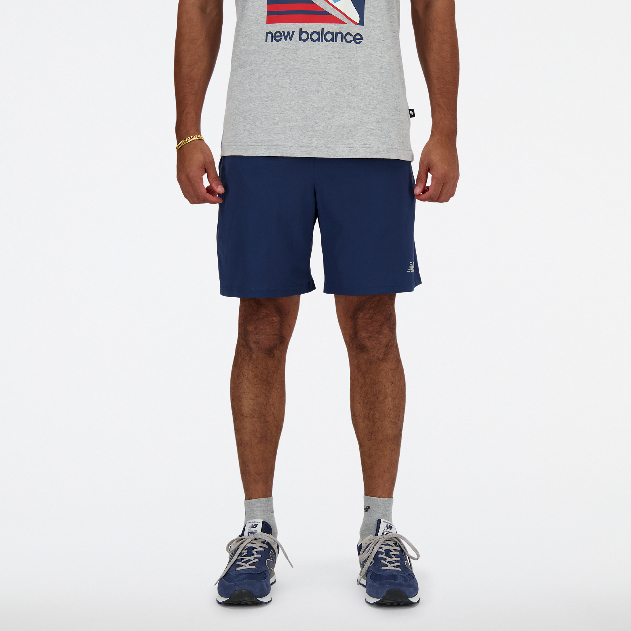 Spodenki męskie New Balance MS41232NNY – granatowe