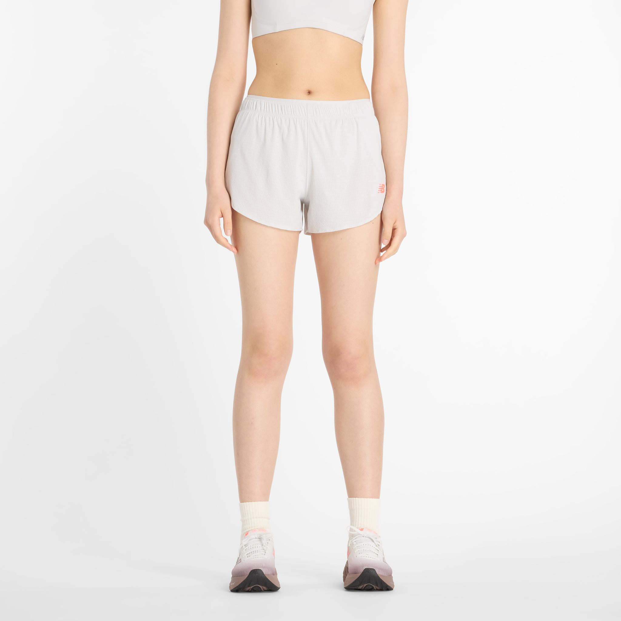 Spodenki damskie New Balance WS51288GYM – szare