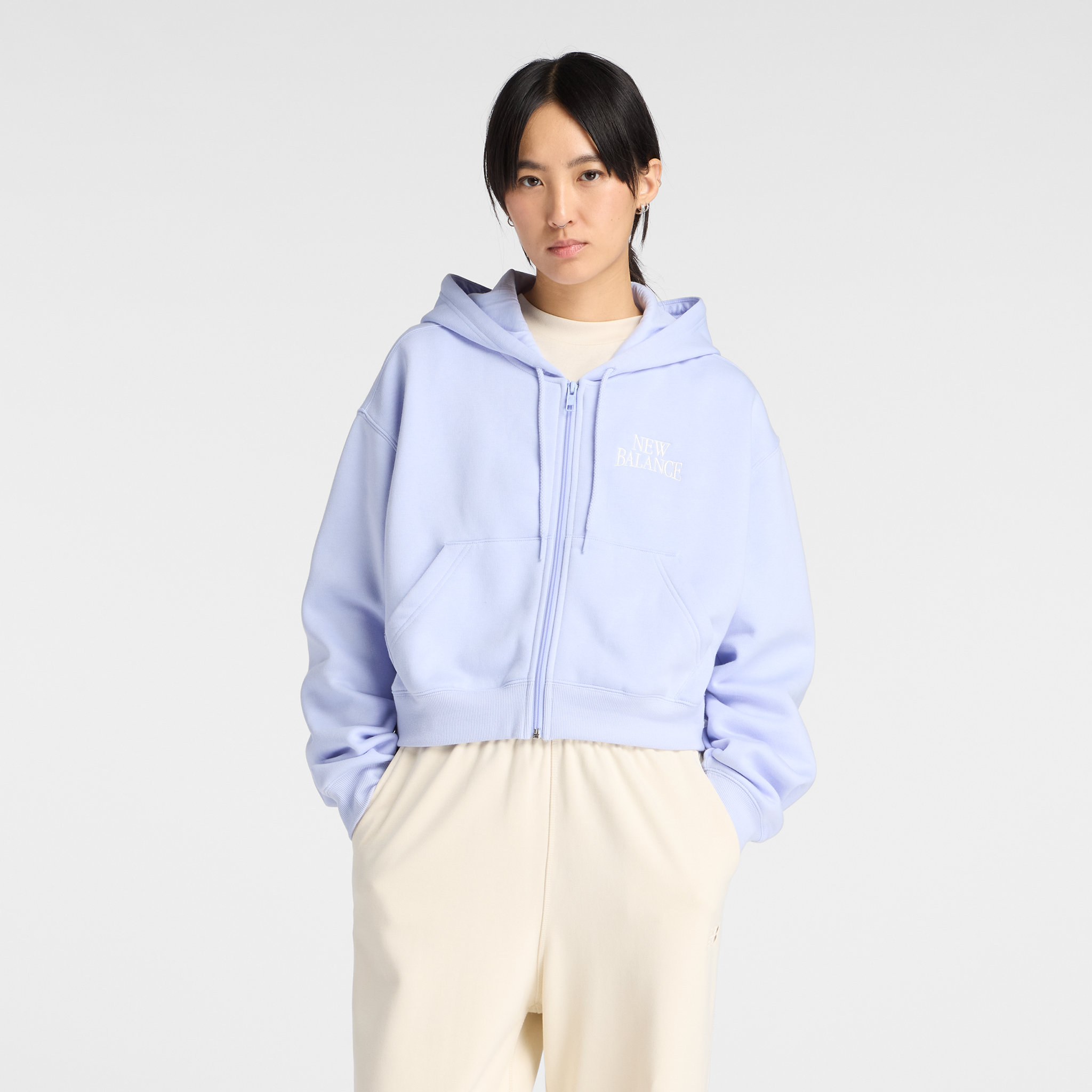 New Balance Bluza Damska Wj61w2eedyk, Fioletowa w Rozmiar XS