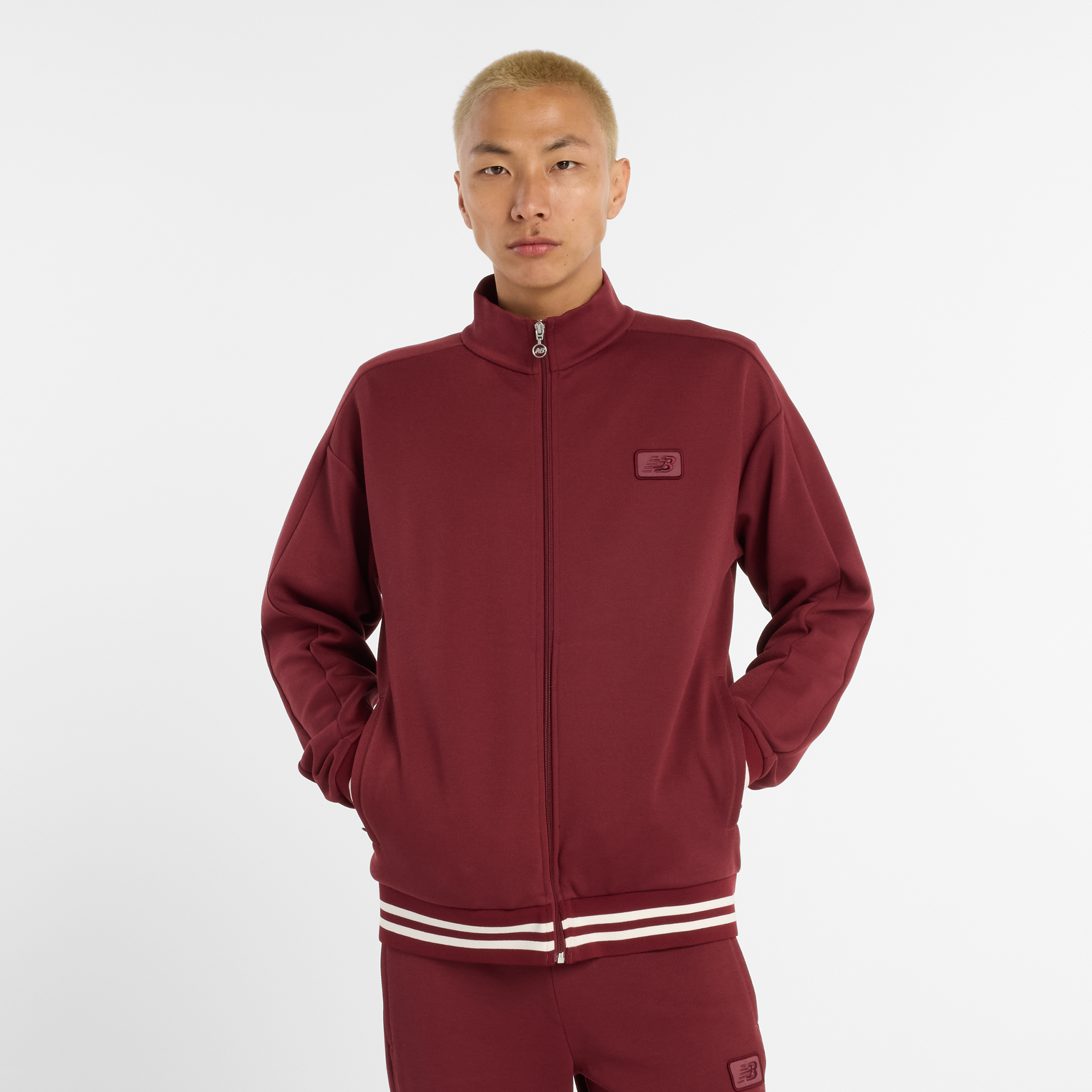 Bluza męska New Balance MJ53502MHB – bordowa