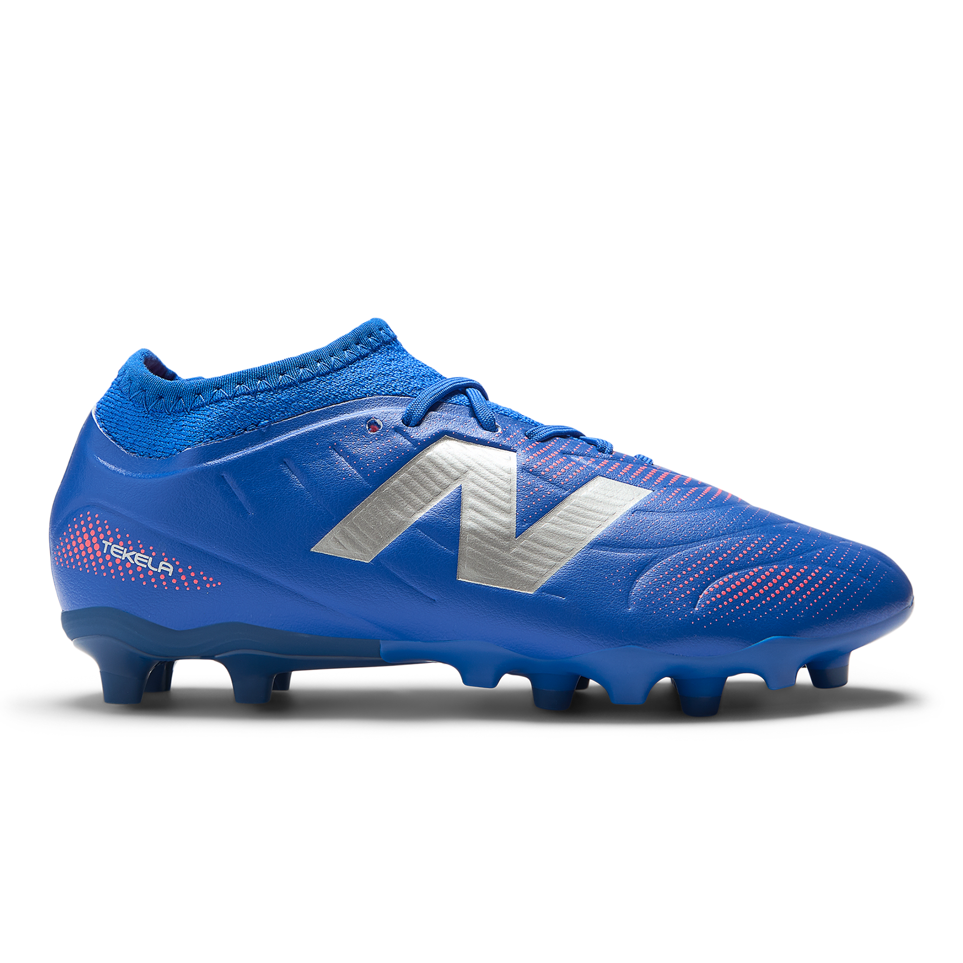 Korki dziecięce New Balance TEKELA TEAM LOW JNR FG V5 SJT3FMP5 – niebieskie