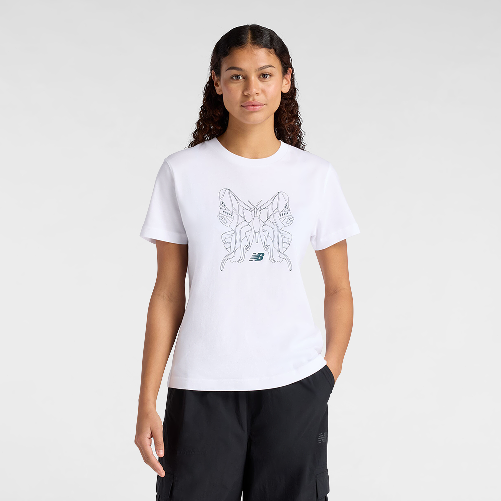 Koszulka damska New Balance WT61M6WOWT – biała