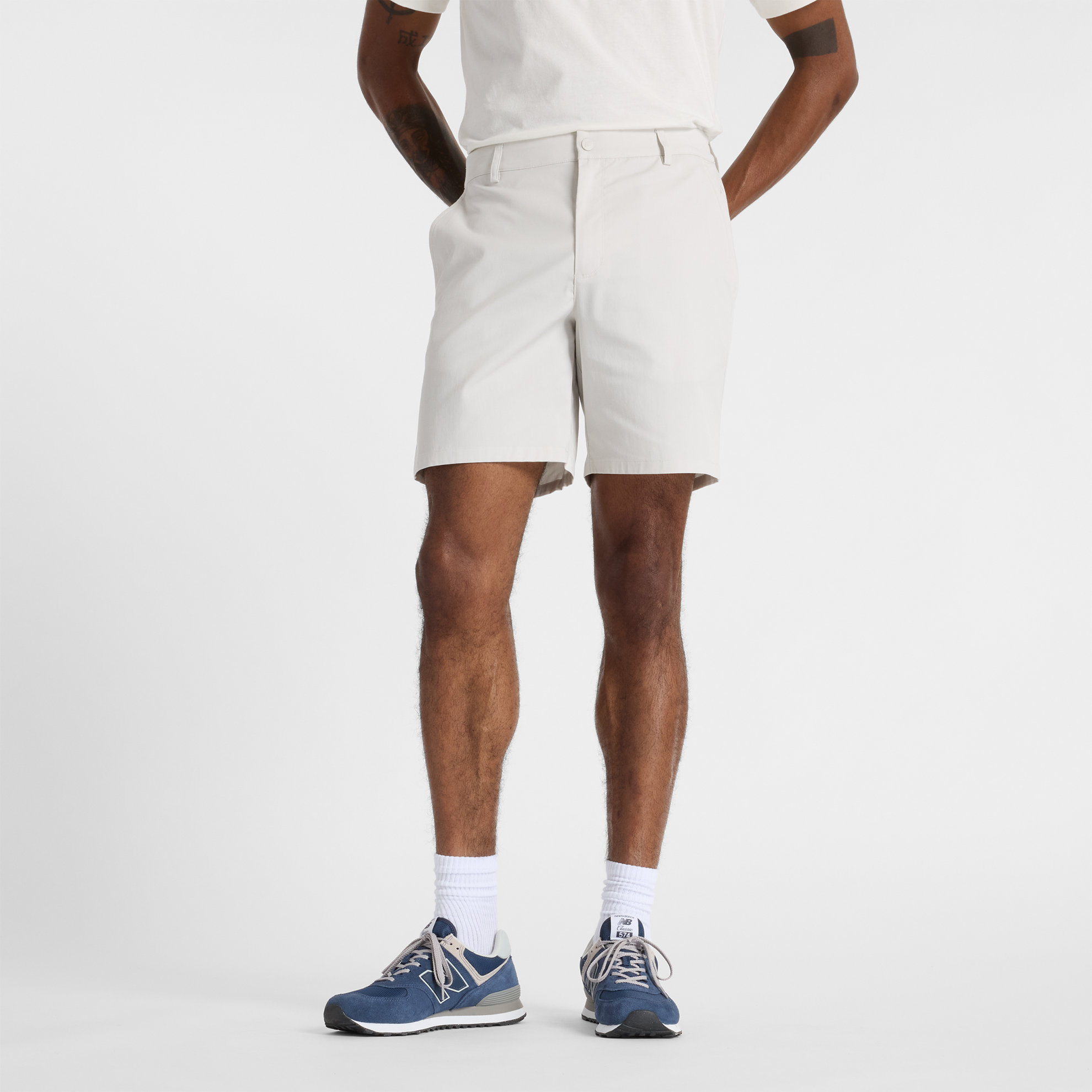 Spodenki męskie New Balance MS51583GYM – szare