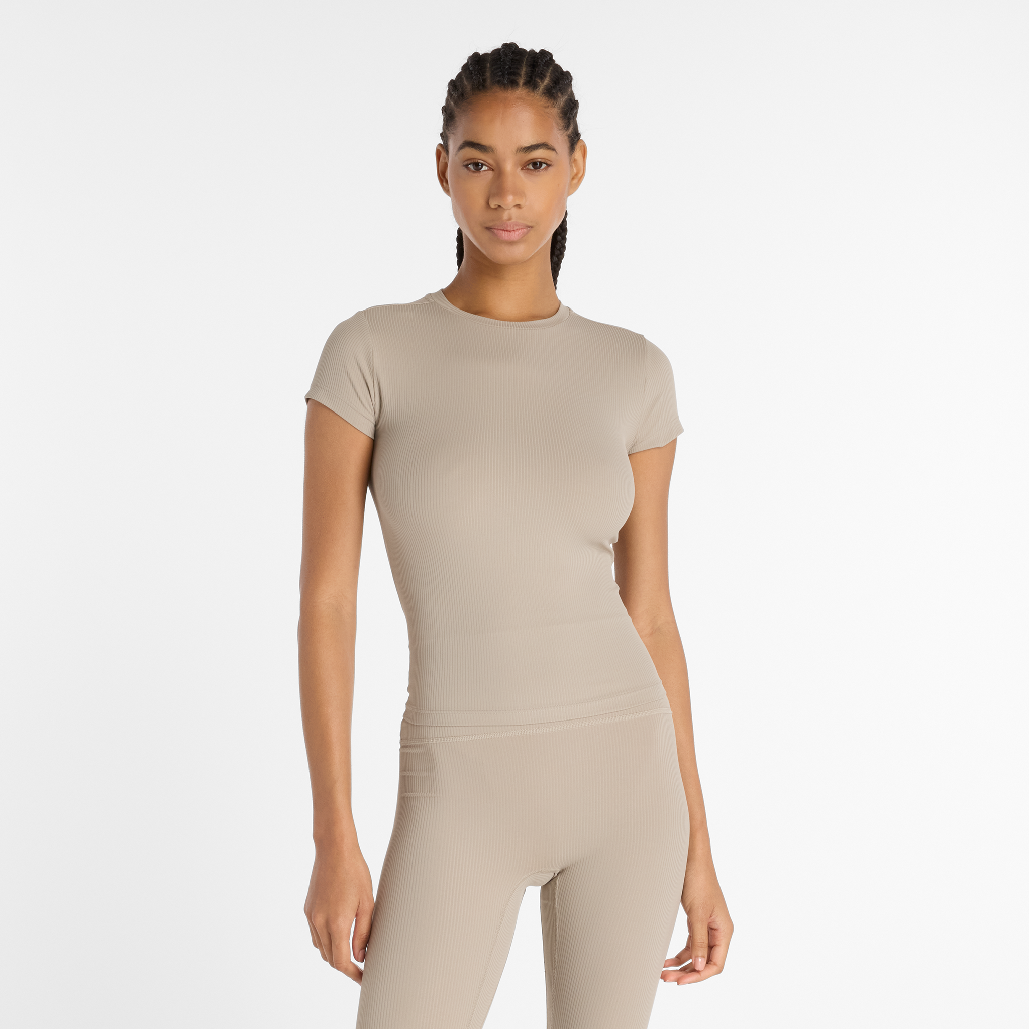 Koszulka damska New Balance WT53125ADS – beżowa