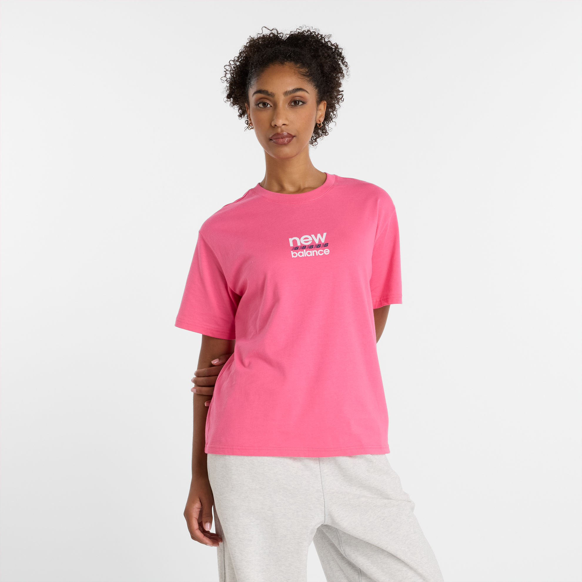Koszulka damska New Balance WT51541DAB – różowa
