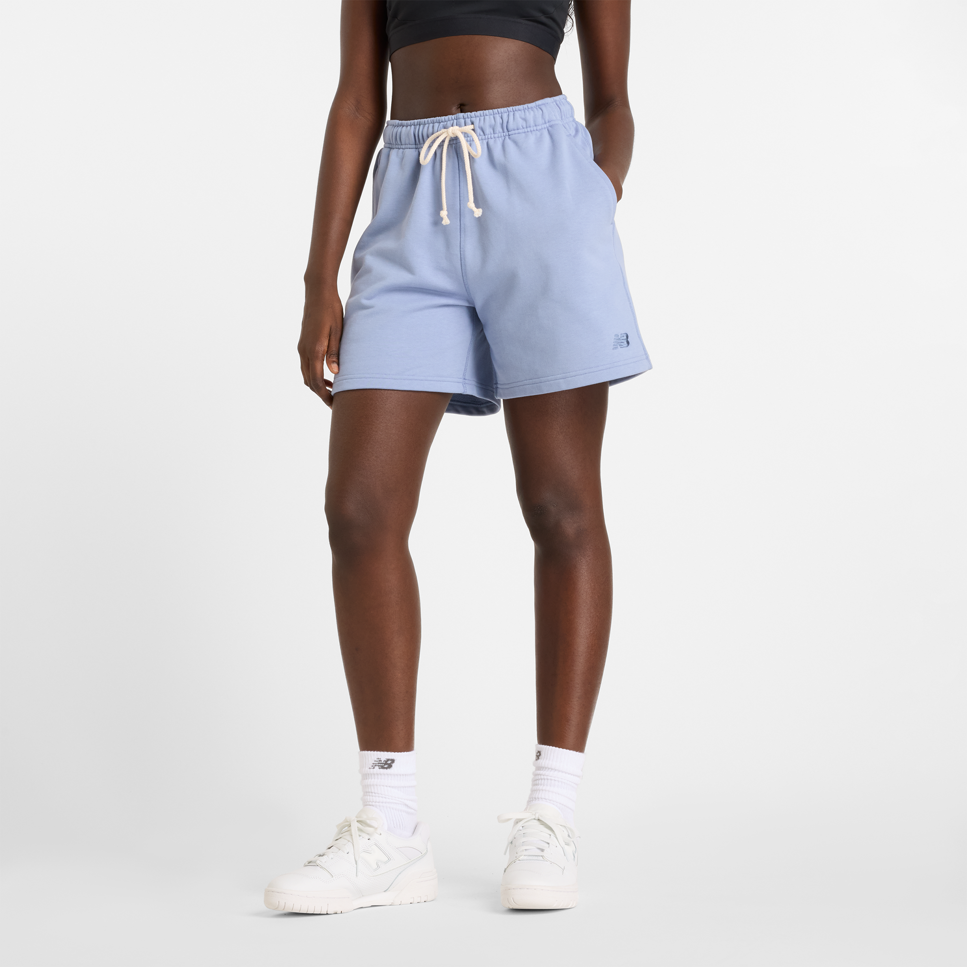 Spodenki damskie New Balance WS41508DUS – niebieskie