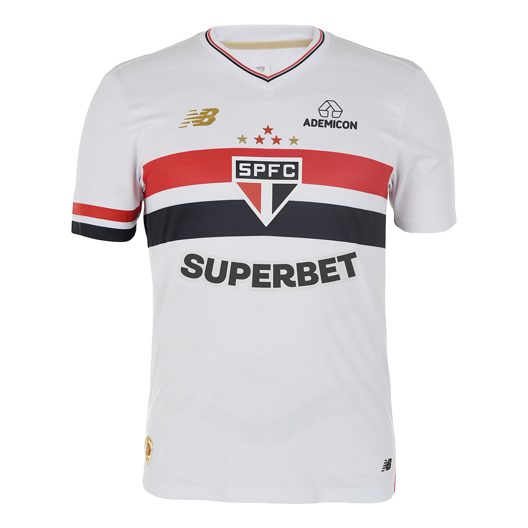 Koszulka męska New Balance Sao Paulo FC MT831834HME – biała
