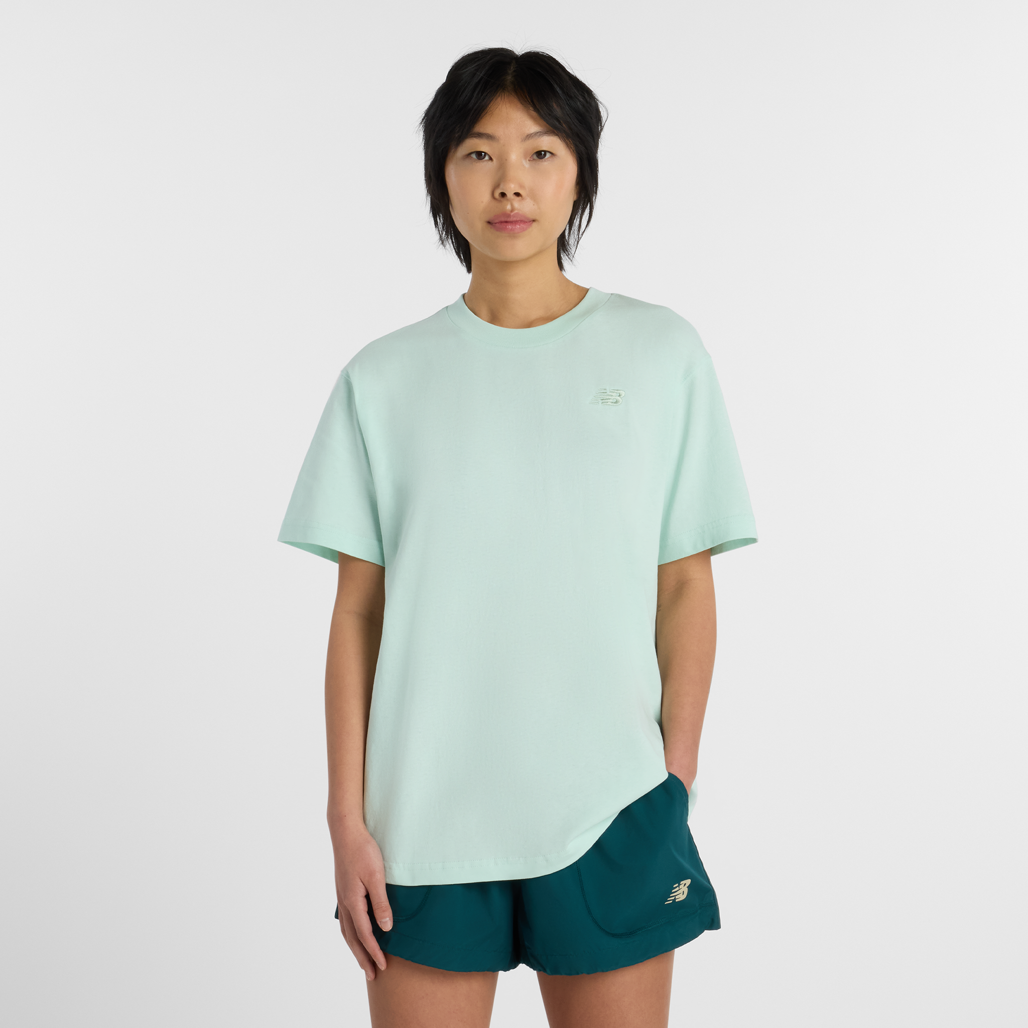 Koszulka damska New Balance WT41501COJ – miętowa