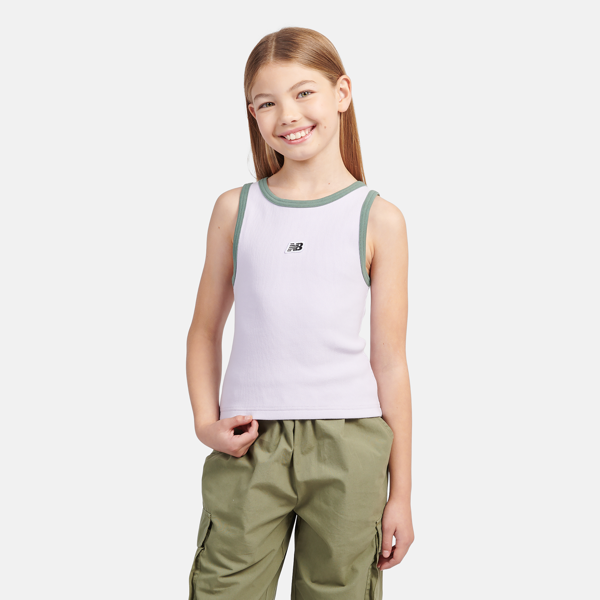 Koszulka dziecięca New Balance LAKG0139RIG – różowa