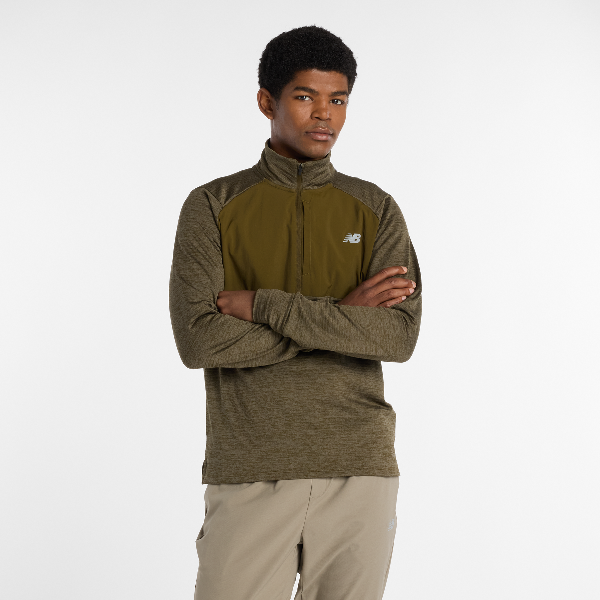 Bluza męska New Balance MT43204WOO – zielona