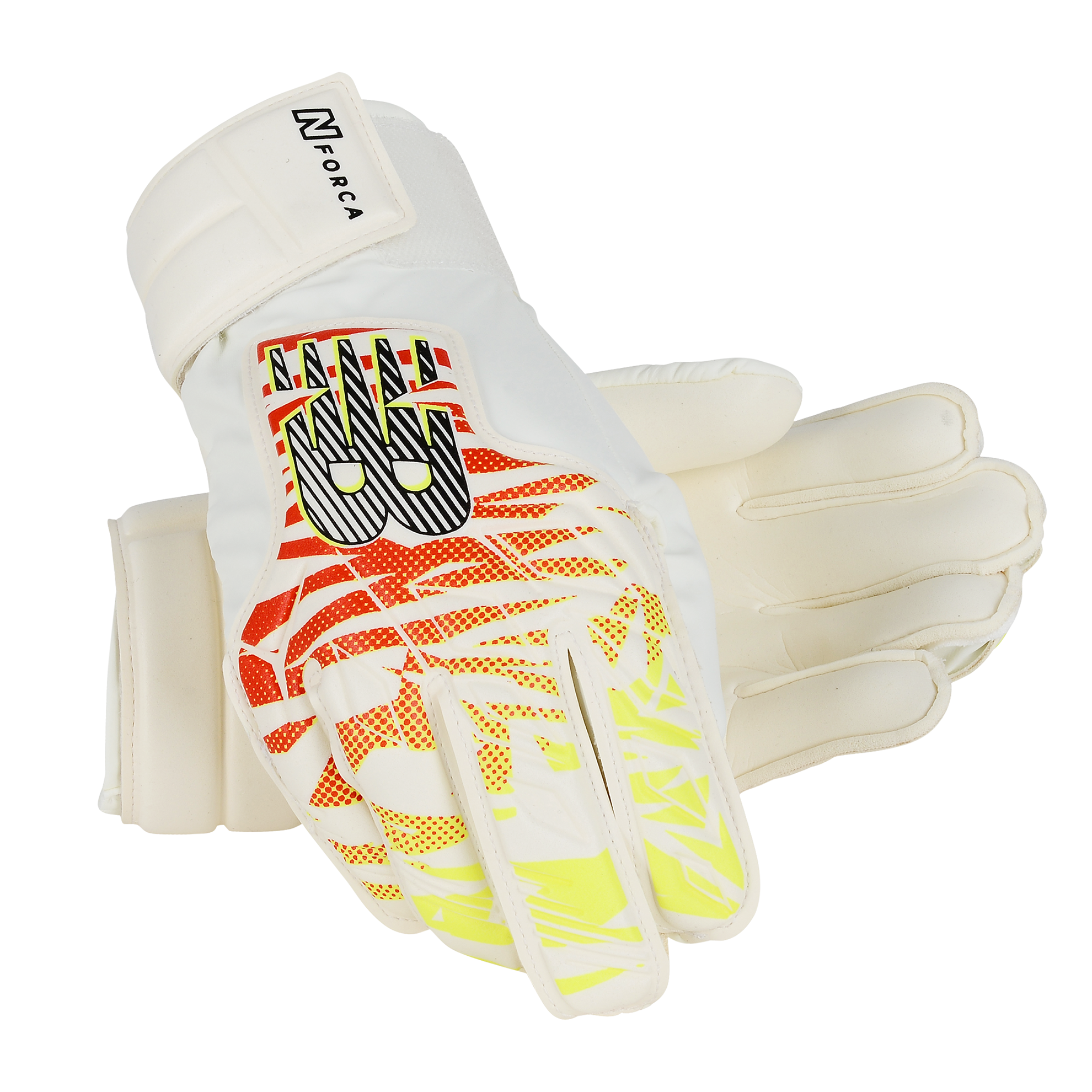 Rękawice bramkarskie juniorskie New Balance GK23311JWFH – białe