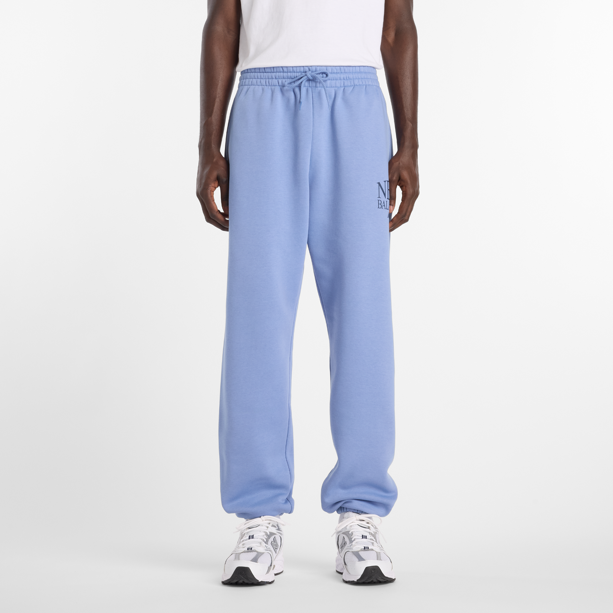 Spodnie męskie New Balance MB61E74AAA3 – niebieskie