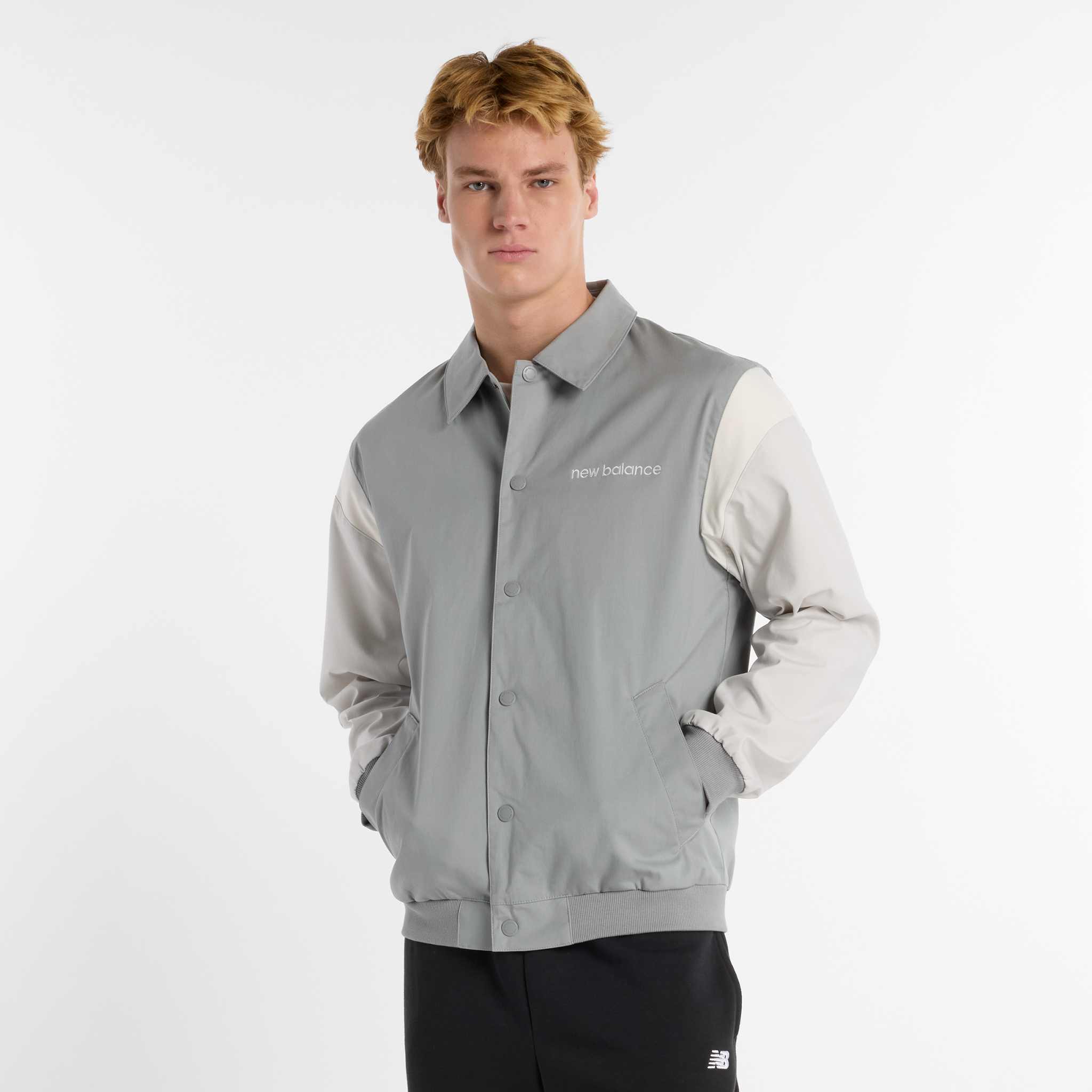 Kurtka męska New Balance MO51507YST – szara