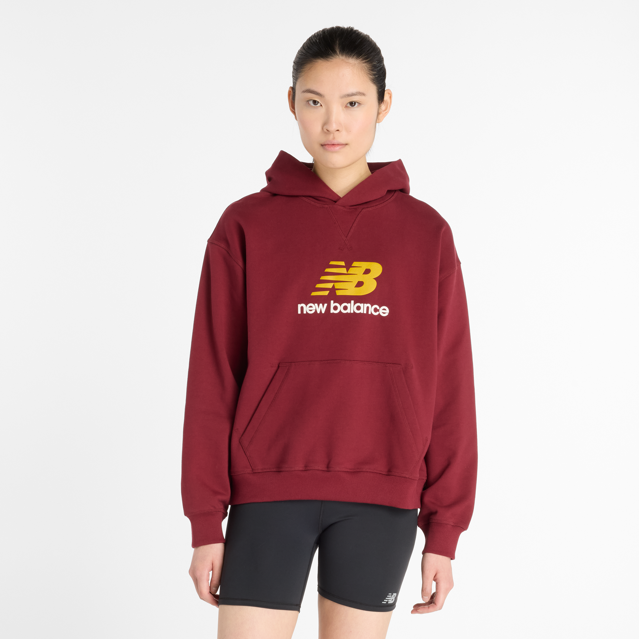 Bluza damska New Balance WT51501MHB – bordowa