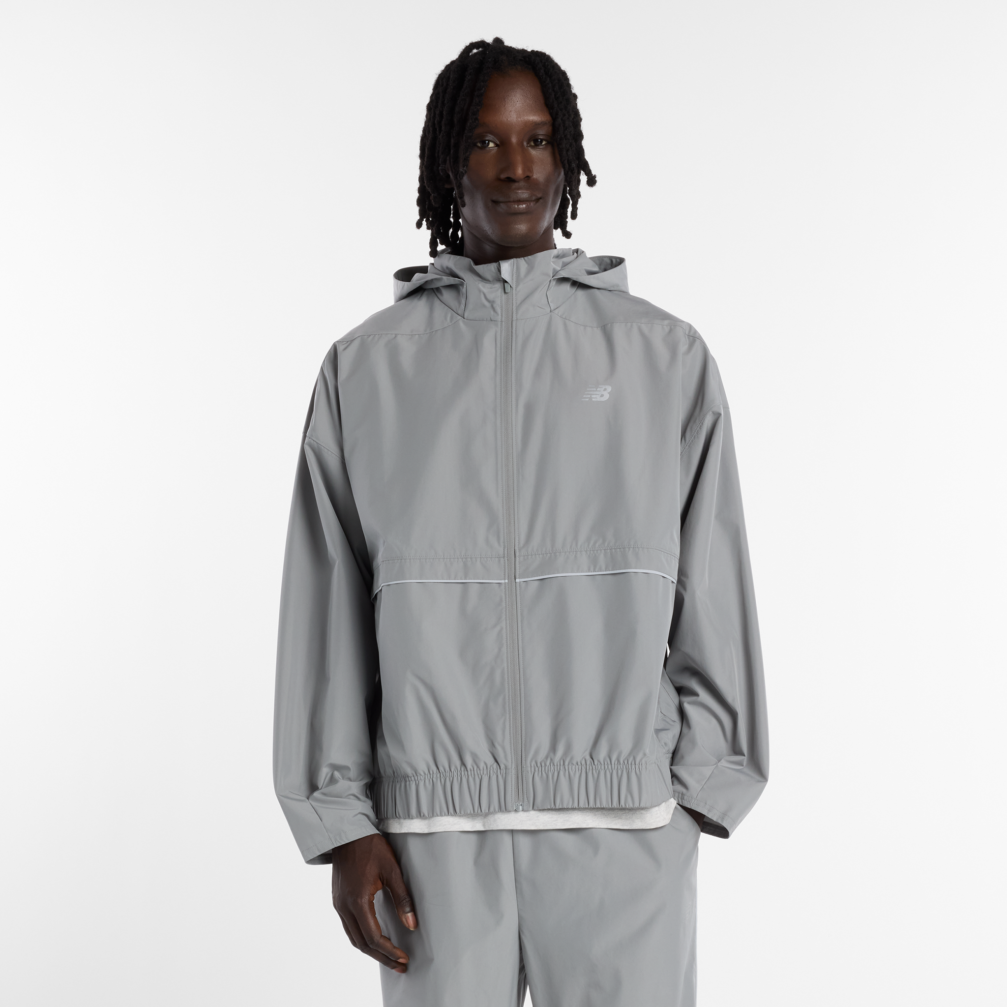 Kurtka męska New Balance MJO5BXYST – szara