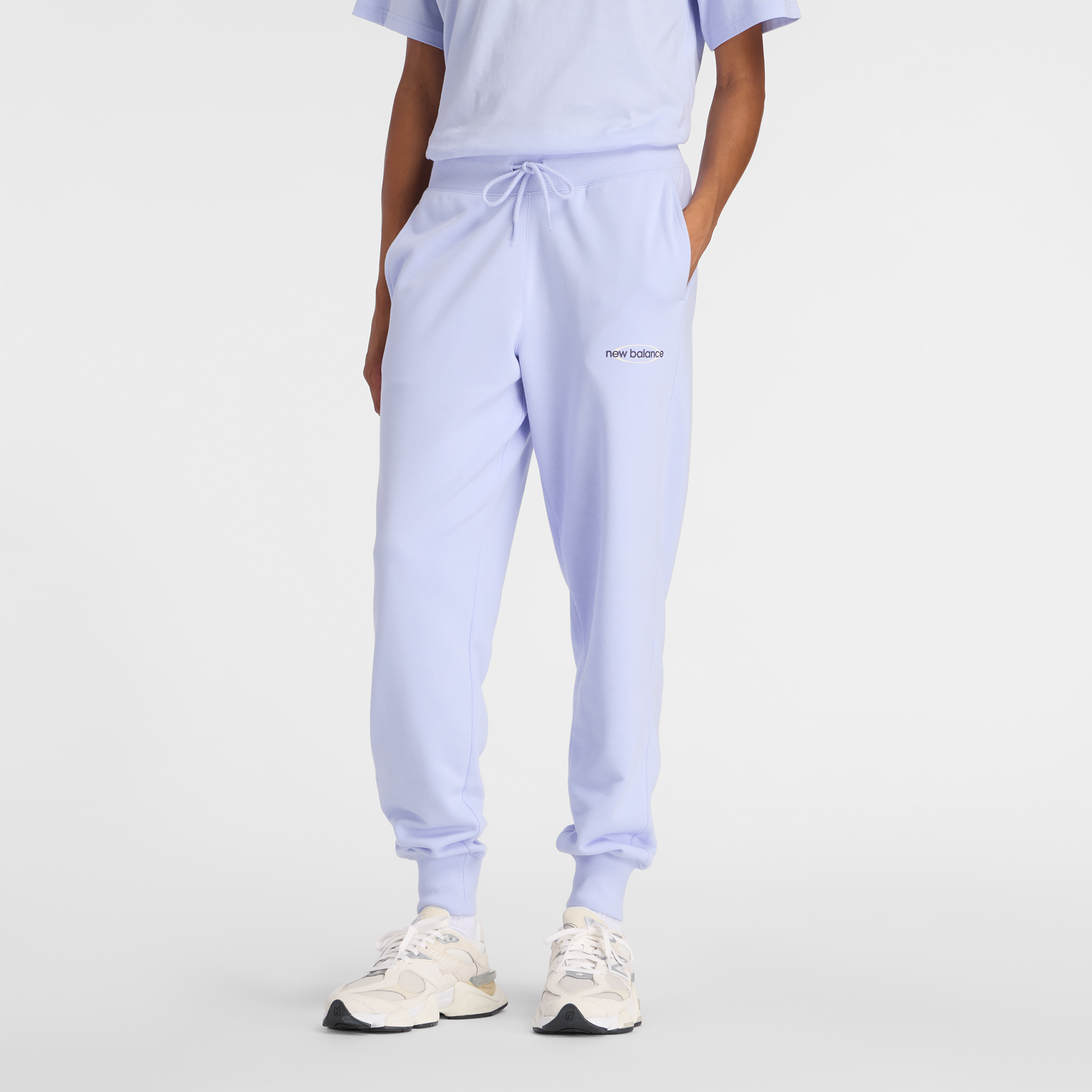 Spodnie damskie New Balance WB61D3EADYK – fioletowe