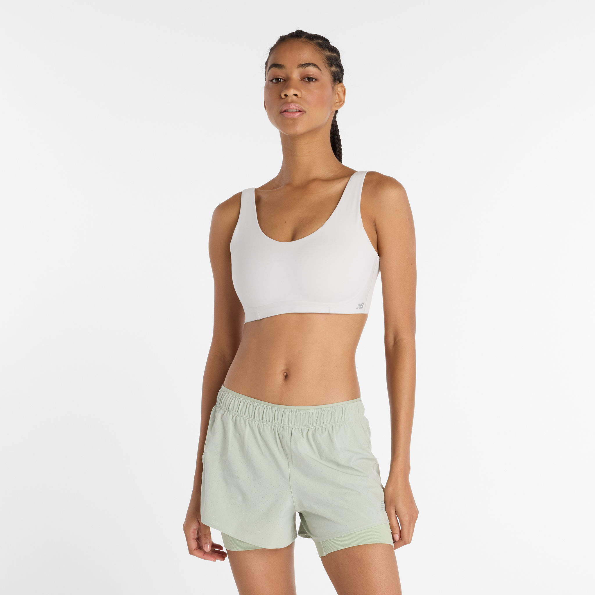 Biustonosz do biegania New Balance WB51052GYM – biały