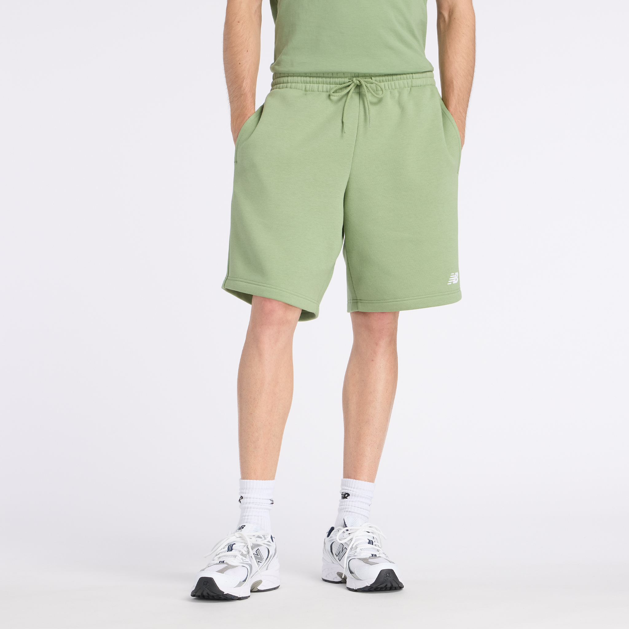 Spodenki męskie New Balance MS43903AAR – zielone