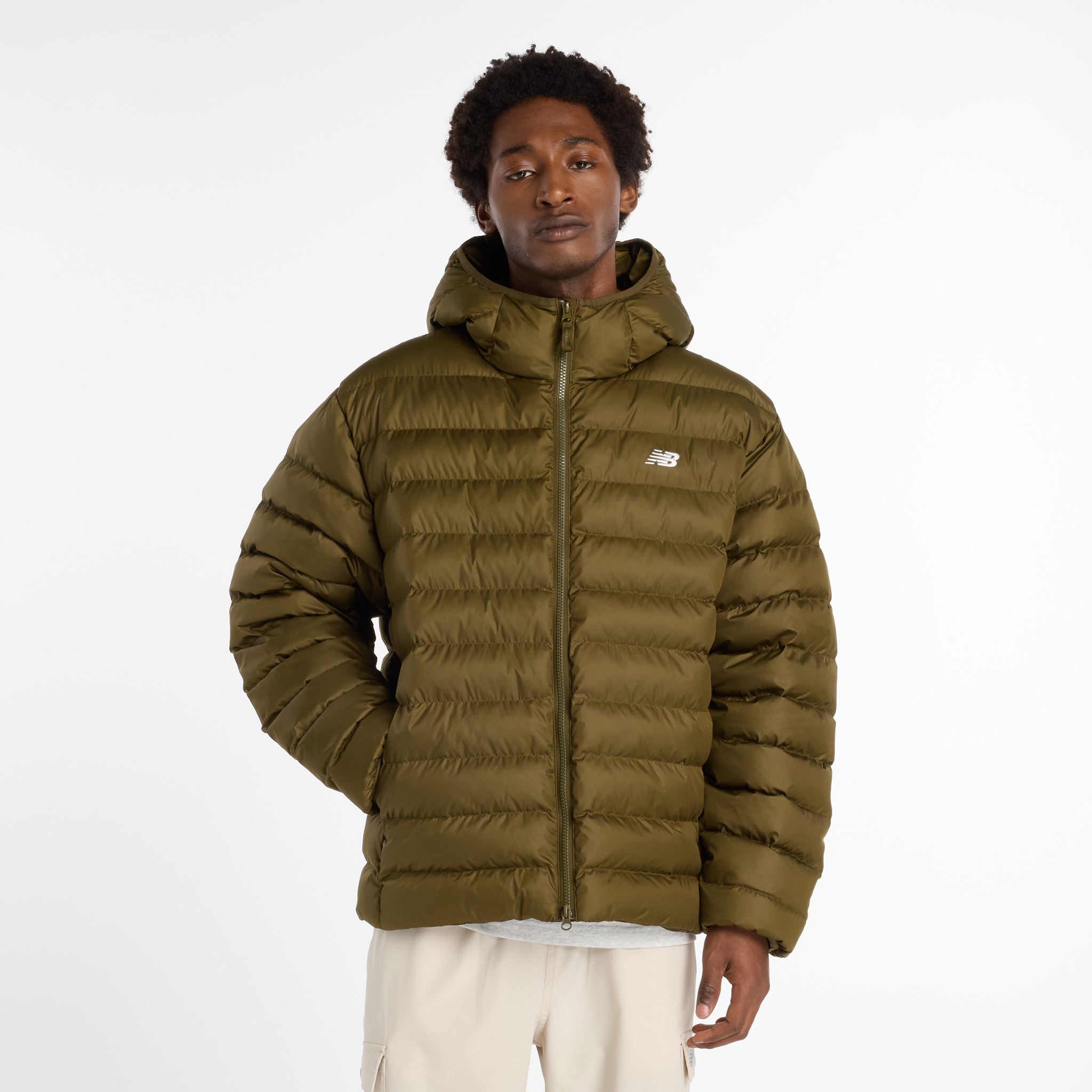 Kurtka zimowa męska New Balance MO53500WDL – zielona